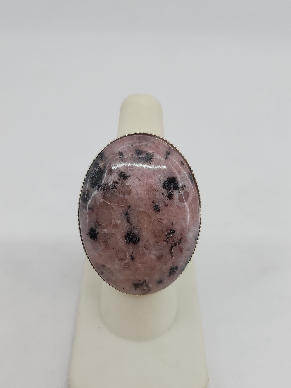 GASOLINE GLAMOUR COCKTAIL RING KIWI RUBY JASPER